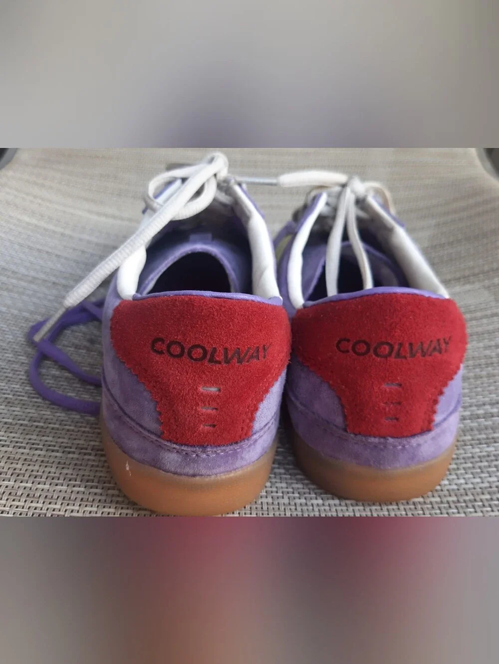 Coolway Purple Suede Sneakers with Yellow Accents